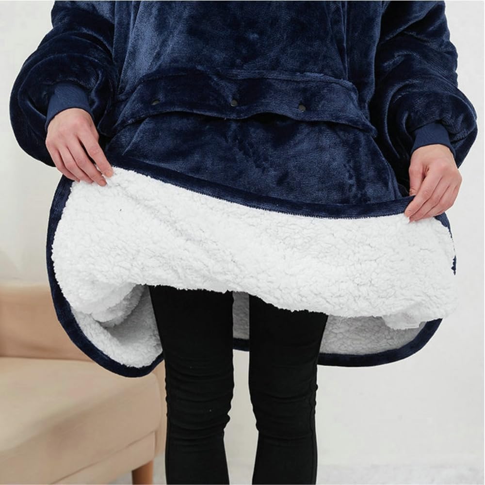 USB Heated Wearable Blanket Hoodie – 3 Heat Levels